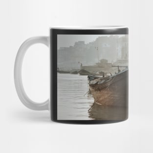 Varanasi, boat in river Ganga Mug